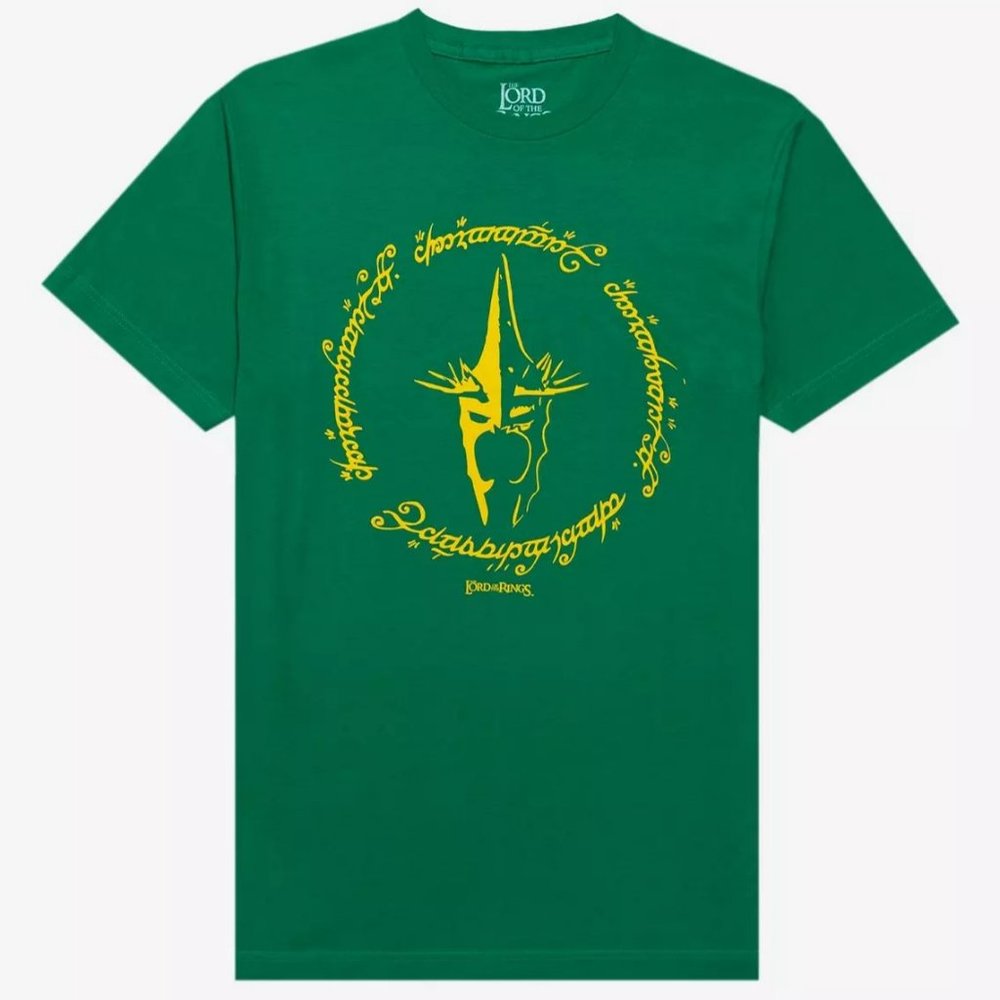 Lord of the Rings Shirt XL Witch King Mask Green